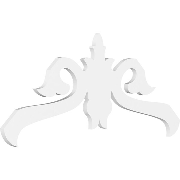 Ekena Millwork Pitch Florence Architectural Grade PVC Gable Pediment, 48"W x 22"H x 1"P (11/12) GPP048X022X100FLO - main